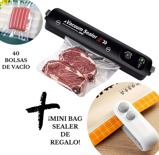 VEACUMM SEALER  + Pack 40 bolsas + Mini bag sealer DE REGALO